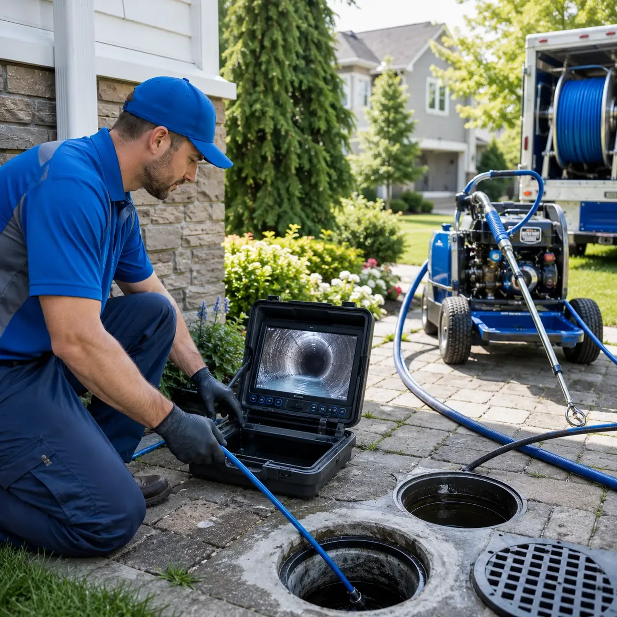 Outdoor drain cleaning professionals serving Linwood, NY