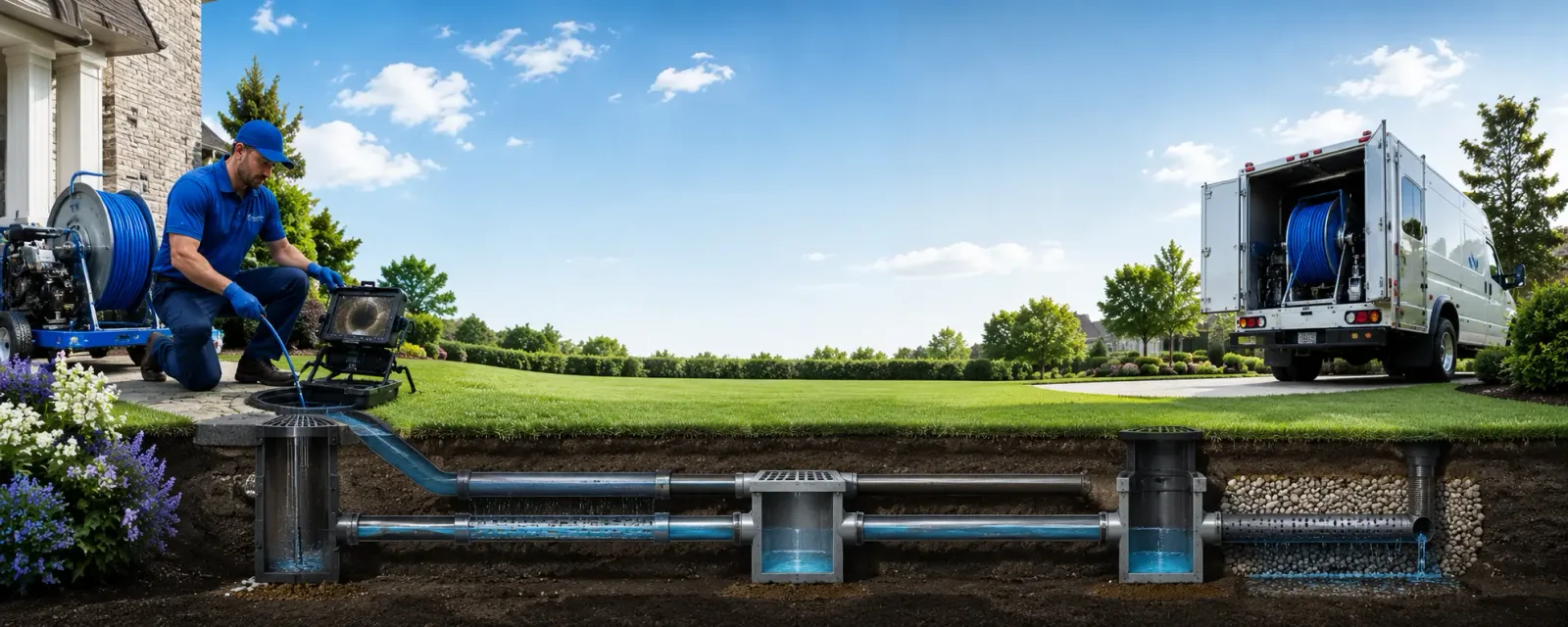 Outdoor drain cleaning information for Linwood, NY
